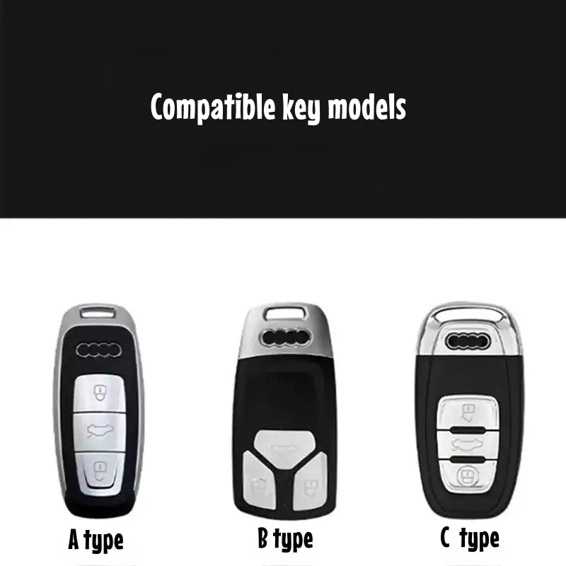 Pink and black Audi car key cover suitable for Audi A6L A4L/Q5L/A3/Q3/Q2L/A5/Q7/A8